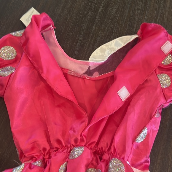 Disney Minnie Mouse Girls Play Costume Dress with Ears. Size 4-6X - Picture 8 of 9